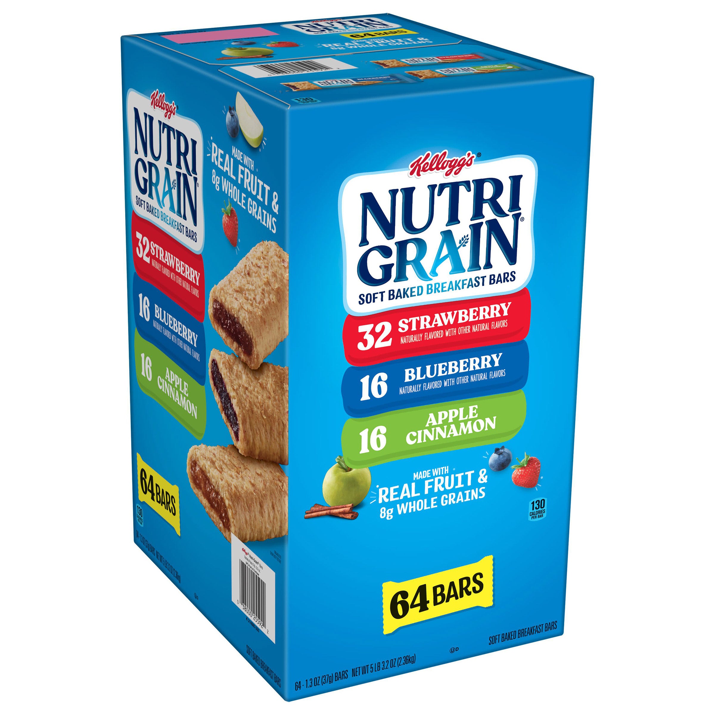 Nutri-Grain Bars, 1.3 Oz, 64-Count