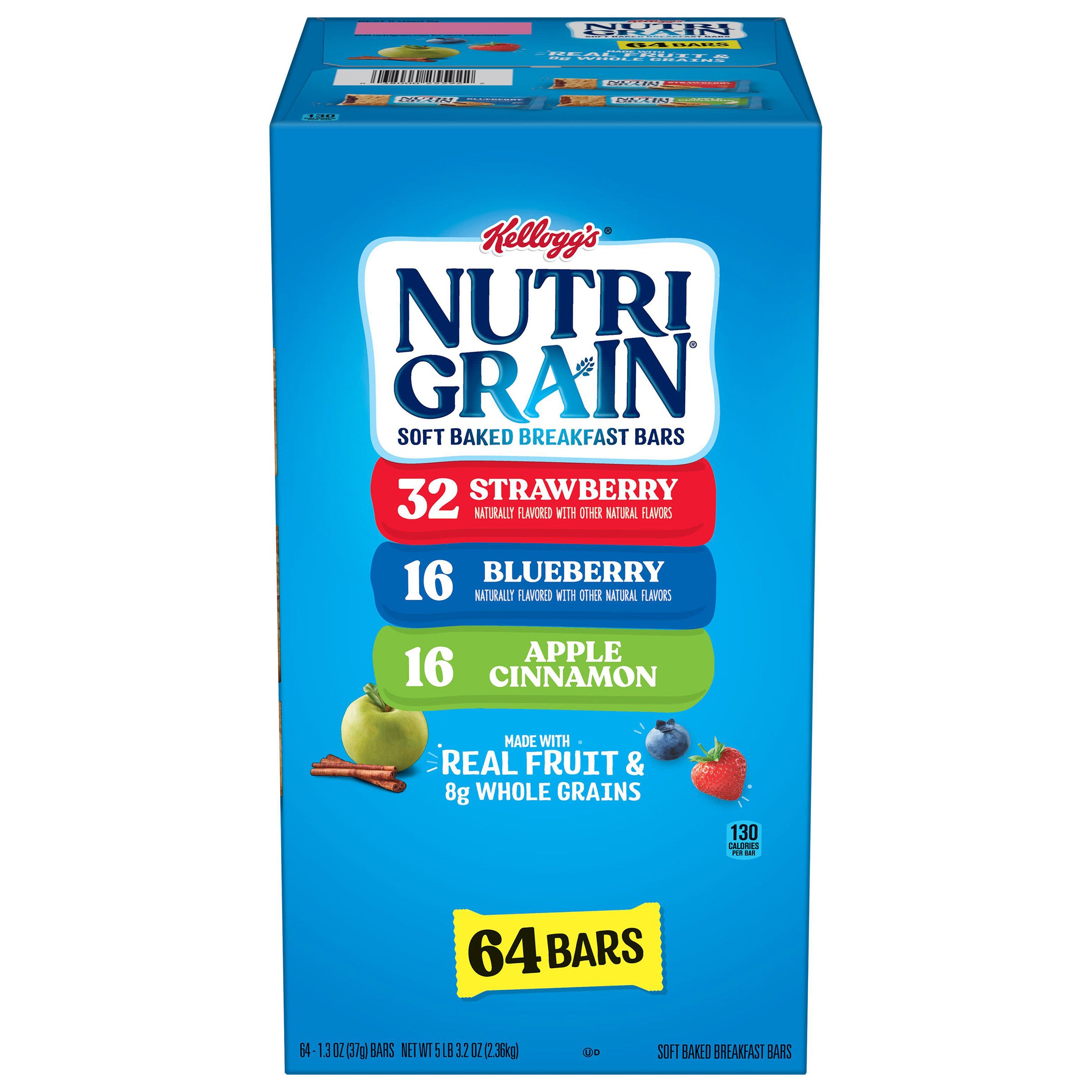 Nutri-Grain Bars, 1.3 Oz, 64-Count