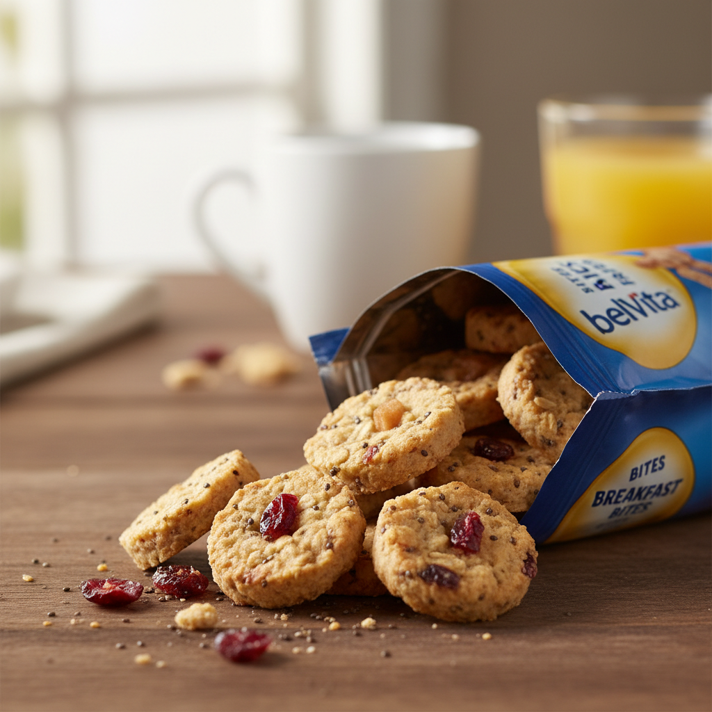 belVita Bites Spilling from Pouch