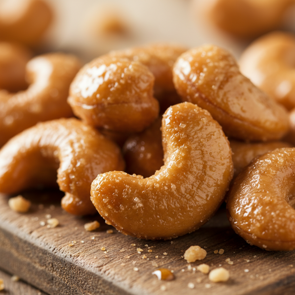 Butter Toffee Cashews Close-Up