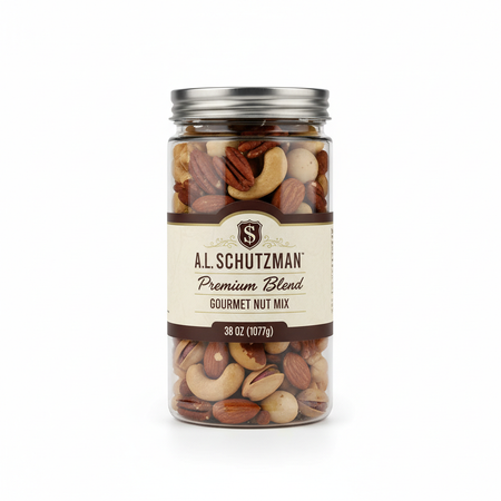 A.L. Schutzman Premium Blend jar 38 oz gourmet nut mix