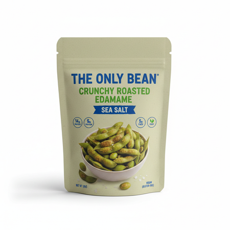 The Only Bean Crunchy Roasted Edamame Sea Salt 18 oz bag