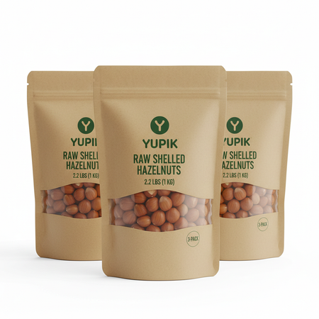 Yupik Raw Shelled Hazelnuts 2.2 lbs 3-pack bags