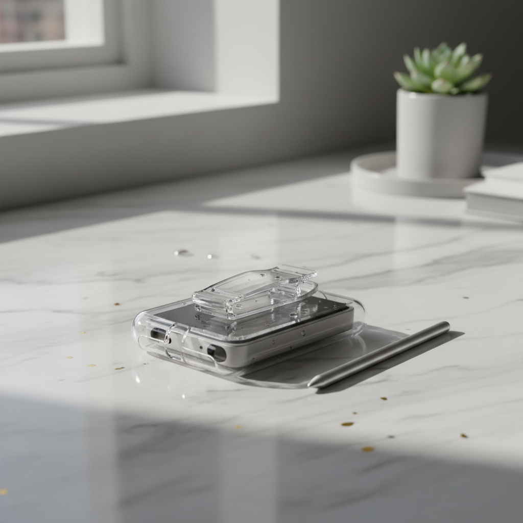 Crystal clear transparent silicone iPod Nano case with belt clip lifestyle photo