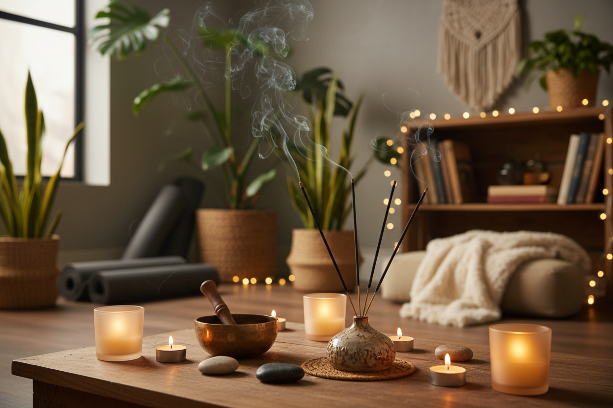 Nag Champa Meditation Scene