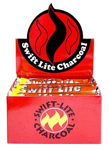 Swift Lite Charcoal 33mm (Small) 10 Tablets/Roll - 8 Rolls/Box - Gifts Import