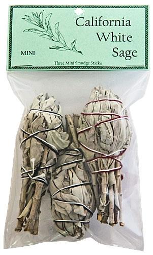 California White Sage Smudges 4"L Mini (Torch Style) (Pack of 3) - Gifts Import