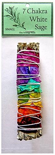 7 Chakra White Sage with 7 Color Rose Petals 5